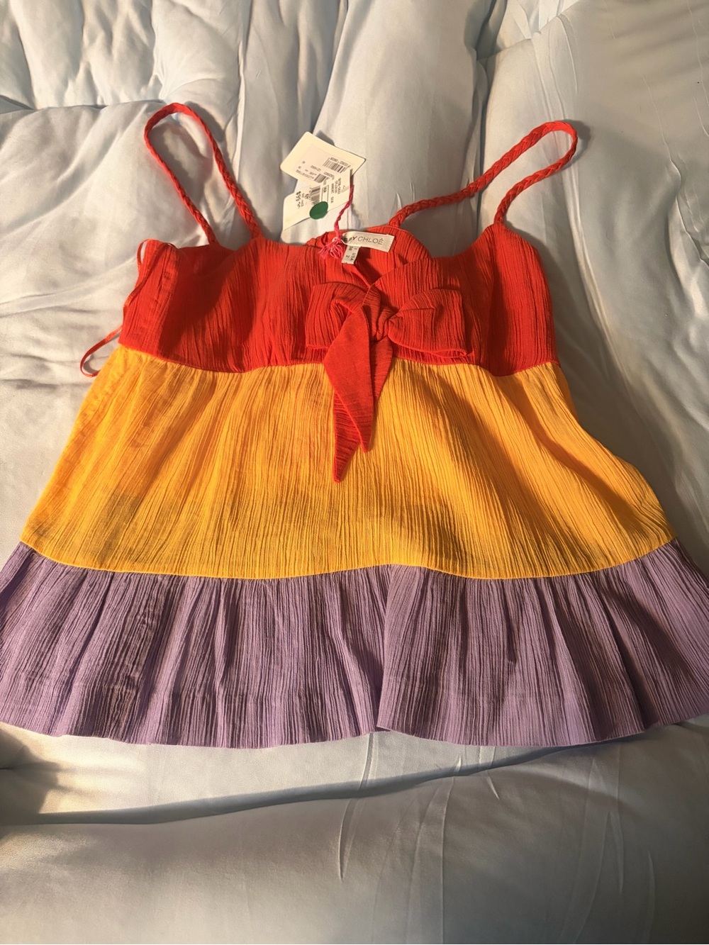 See by Chloe multi colored tank top
